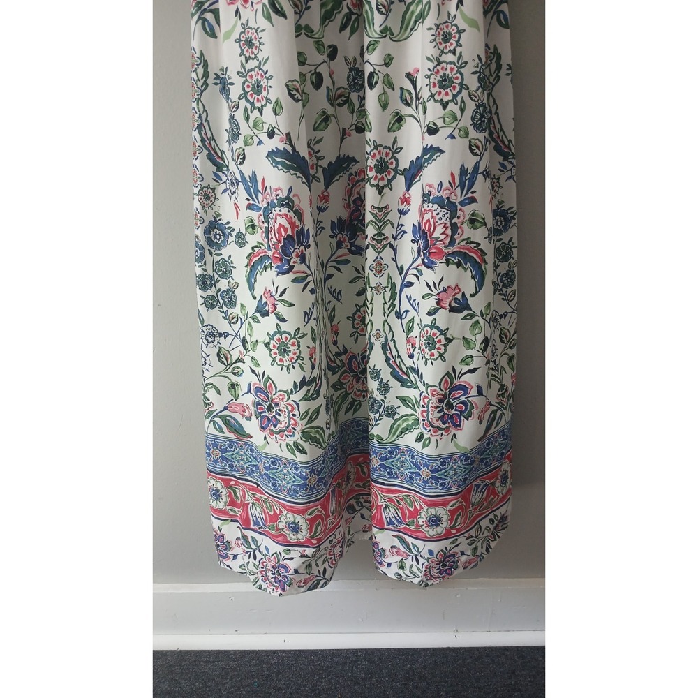 Anne Klein Women's Size Large Floral Smocked Midi Dress Flutter Sleeve NWT $139! - Picture 4 of 16